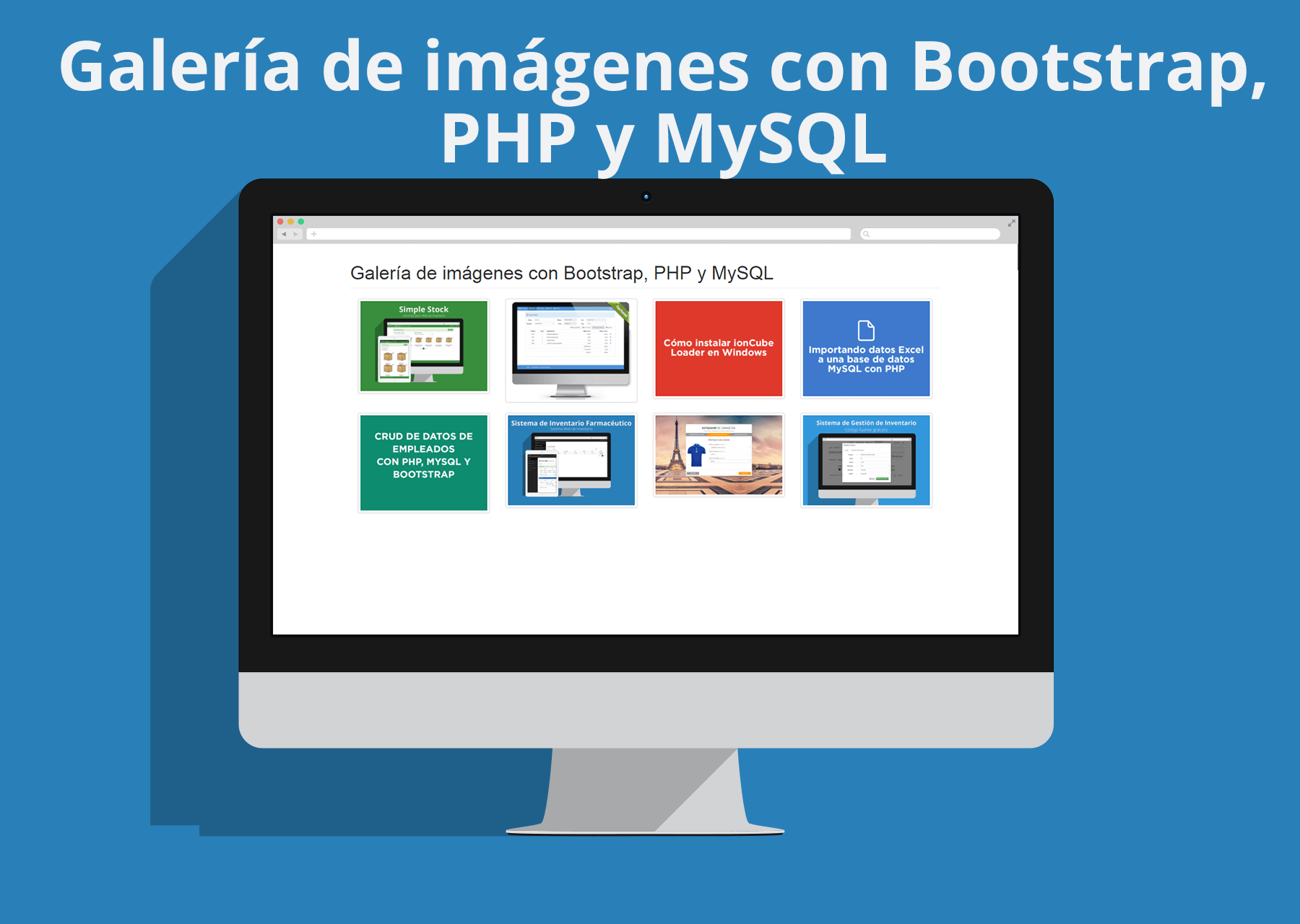 Galería de imágenes con Bootstrap, PHP y MySQL