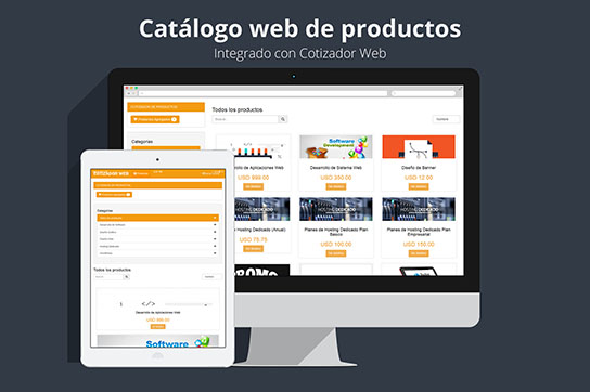 Catálogo web de productos