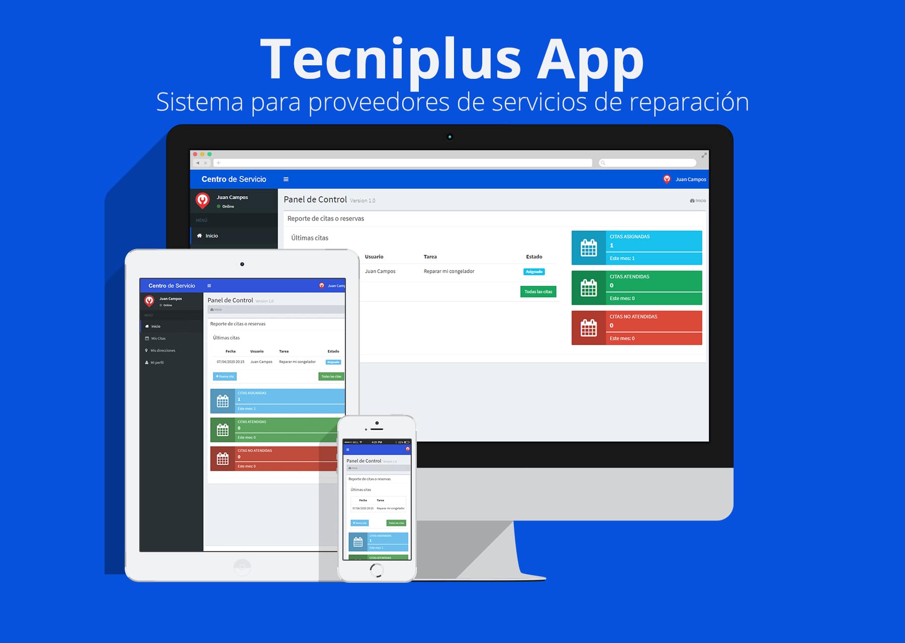 Tecniplus - Sistema para el control de reparaciones a domicilio