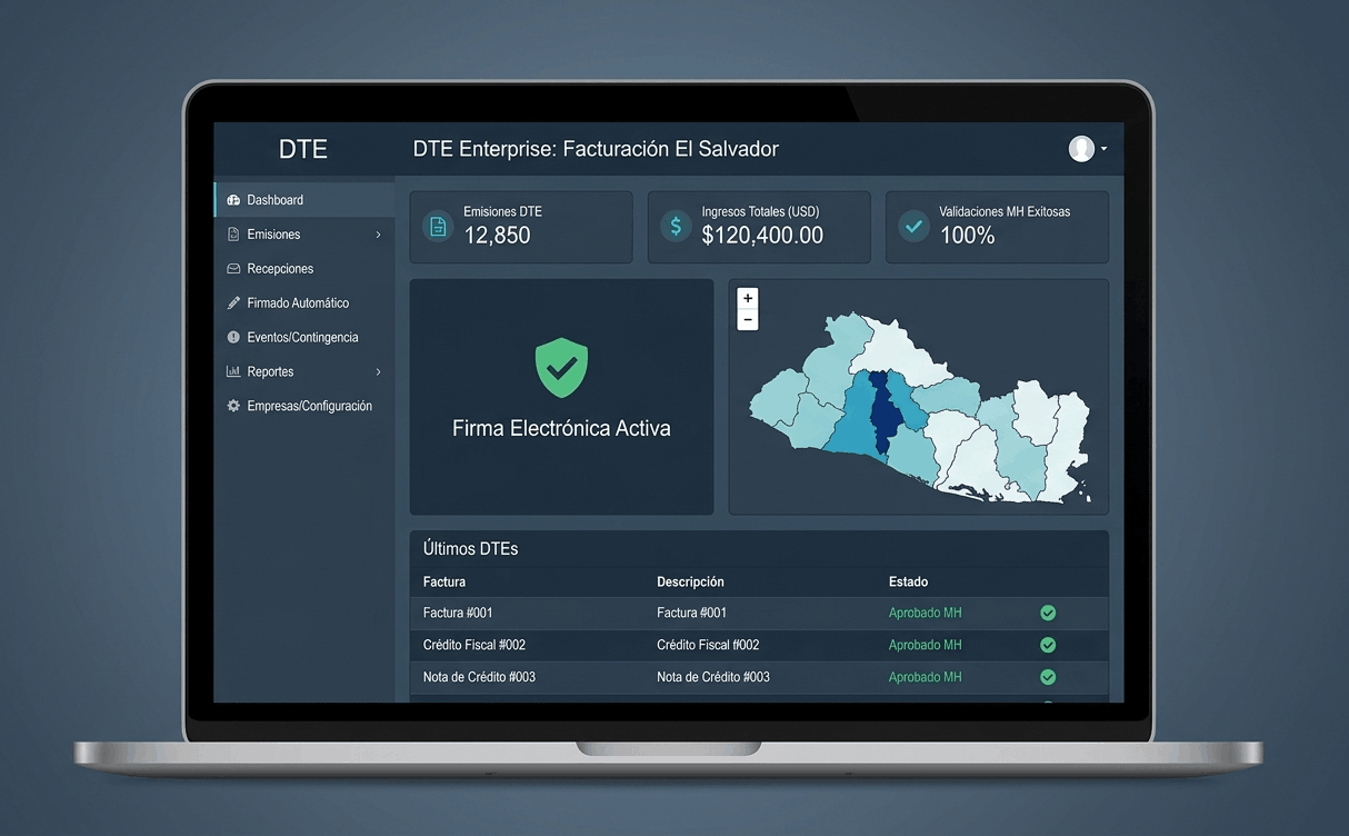 Dashboard SaaS para Facturación Electrónica DTE