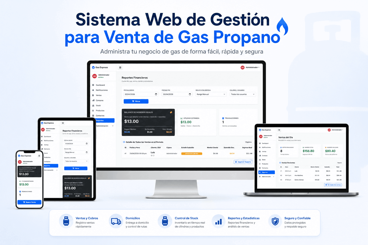Sistema Web de Gestión para Venta de Gas Propano